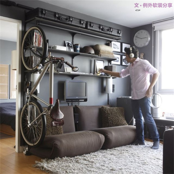 冬季不騎的自行車這么做，裝飾出行兩不誤-別墅設計,軟裝設計,室內設計,豪宅設計,深圳例外軟裝設計公司